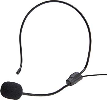 Eboxer Auriculares de Diadema con Micrófono, Mini Micrófono Portátil DE 3.5 mm Mic para Altavoz Amplificador de Voz