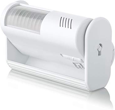 SEBSON Sensor Movimiento con alarma y con sonido para tiendas, Alarma timbre, Alimentado por Batería, Alarma de Seguridad