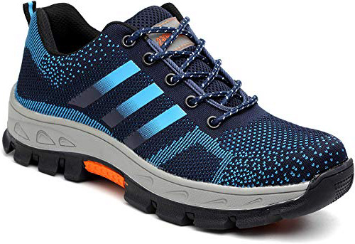 Aizeroth-UK Hombre Mujer Zapatillas de Seguridad con Punta de Acero Antideslizante TranspirableS3 Zapatos de Trabajo Comodas Calzado de Trabajo Deportivos Botas de Protección Industria Construcción