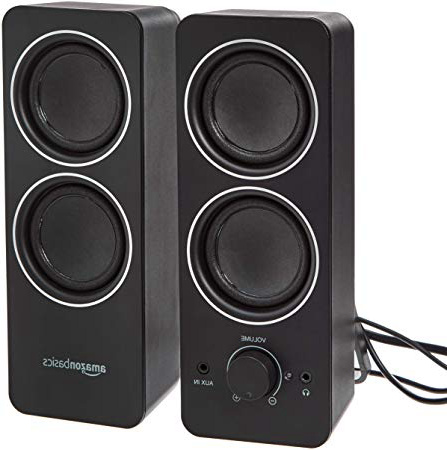 AmazonBasics - Altavoces multimedia externos, alimentación por CA
