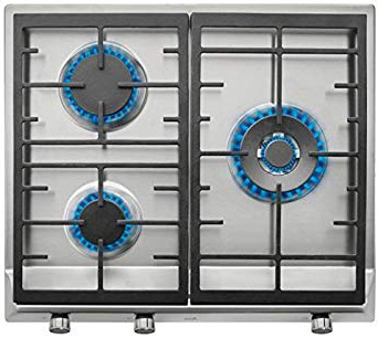Teka EX 60 1 3G AI AL DR BUT Integrado Encimera de gas Acero inoxidable - Placa (Integrado, Encimera de gas, Hierro fundido, Acero inoxidable, hierro fundido, 1750 W)