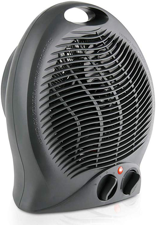 Taurus Gobi Calefactor, termoventilador, silencioso, 2000 W, termostato ajustable, función ventilación, 2 posiciones de calor, asa de transporte, Negro