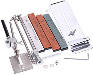 
                
                    
                    
                

                
                    
                    
                        KKmoon Afilador De Cuchillos Profesional, Amoladora Angular de Acero Inoxidable,con 4 Piedra para Afilar
                    
                

                
                    
                    
                
            