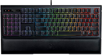 Razer Ornata Chroma - Teclado Gaming con Membrana mecánica, reposamuñecas de Tipo ergonómico y RGB Chroma retroiluminación