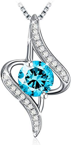 J.Rosée Collares Mujer Plata de Ley 925 Brillante Circonita Cadena 45cm+5cm Regalos Originales Regalos de Navid