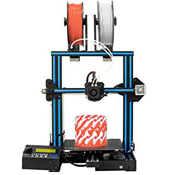 Geeetech A10M Impresora 3d con Mix de color de impresión, Dual de extruder de diseño, Filamento Detector de metales y Break de resuming de función, Prusa I3 rápido de Kit DIY de montaje.