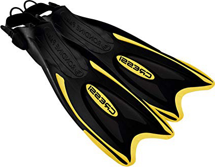 Cressi Palau Aleta Regulable específica para su Uso con el pie Descalzo o con Escarpines sin Suela, Unisex