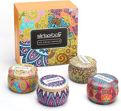 
                
                    
                    
                

                
                    
                    
                        Rackaphile Velas Aromaticas [4*4 oz], Velas Perfumadas Grande, Velas en Frasco, 100% Soja Seguro, Duración de 25-30 Horas, Ideal para Día de San Valentín, Navidad, Dormitorio, Yoga (Mezclado-4*4 oz)
                    
                

                
                    
                    
                
            
