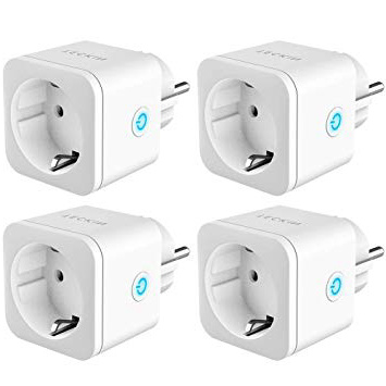 Enchufe Inteligente Wi-Fi, TECKIN Mini Smart Outlet Funciona con Amazon Alexa, Echo, Google Home, IFTTT, No se requiere Hub, Función de Temporizador, con Control Aplicaciones en Cualquier lugar 16A