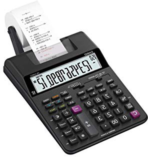 Casio HR-150RCE - Calculadora impresora, 6.5 x 16.5 x 29.5 cm, color negro