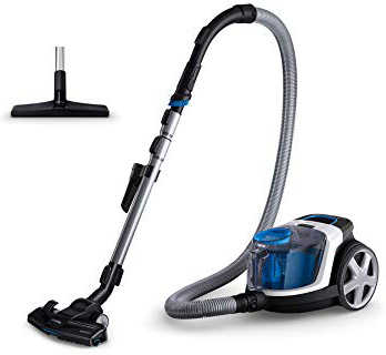Philips PowerPro Compact FC9332/09 - Aspirador con Sistema Ciclonico sin Bolsa, Deposito 1.5 L, Filtro Antialergias, Facil de Limpiar