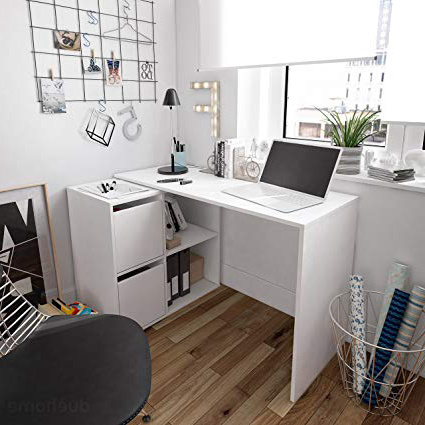 Habitdesign 008311A - Mesa Escritorio, Mueble de despacho, Modelo Adapta, Color Blanco Artik, Medidas: 74 x 120 x 77 cm …