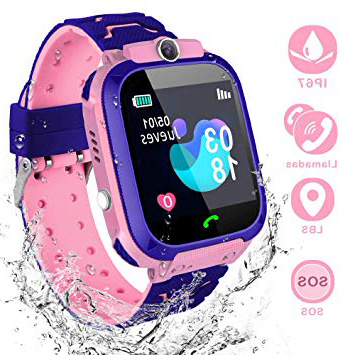 YIYOU Smartwatch Niños, Reloj Inteligente para Niños Impermeable ip67 con LBS, Hacer Llamadas, Chat de Voz, SOS, Cámara, Juegos, Mejor Regalo para Niño niña de 3 a 12 años Compatible con iOS/Android