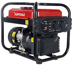 Generador de corriente Matrix 160100475 Generadores de corriente, 2000 W, gasolina, silencioso, 4 del Motor, 10 L de depósito.
