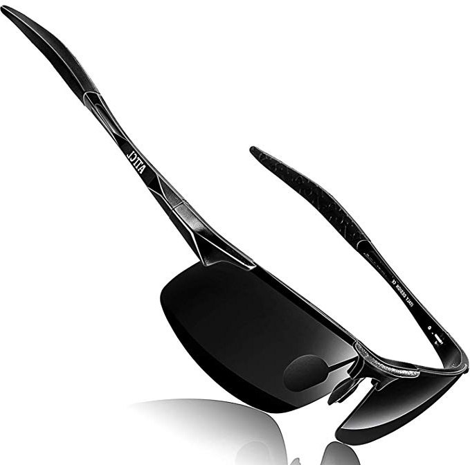 ATTCL Hombre Gafas De Sol Deportes Polarizado Súper Ligero Al-Mg Marco De Metal