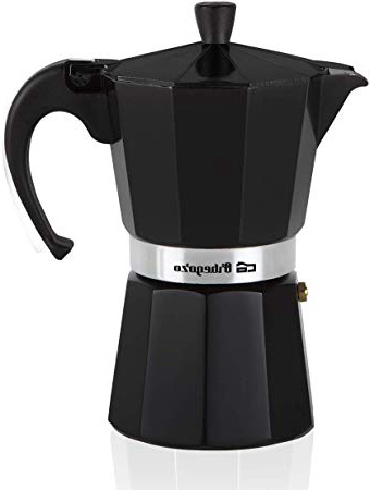 Orbegozo KFN 610 - Cafetera italiana de aluminio, capacidad para 6 tazas, color negro