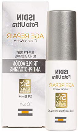 ISDIN FotoUltra Age repair FW SPF50 | Protector solar facial de uso diario | Triple acción antienvejecimiento | 50ml