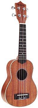 Andoer® 21in Ukelele Compacto Ukelele Hawaiano Caoba Aquila Rosewood Fretboard Puente Soprano Instrumento de Cuerdas 4 Cuerdas