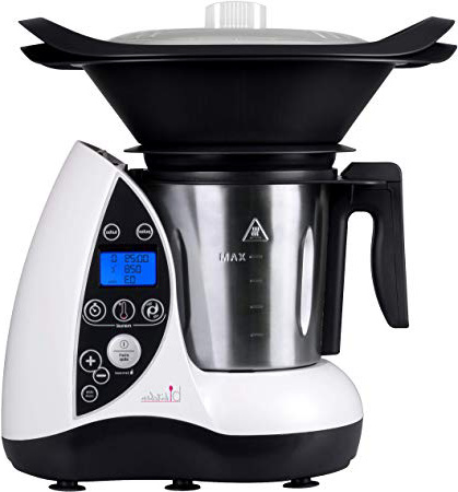 Bkitchen Cook 100 - Robot de cocina térmico (acero inoxidable, 3 L), color blanco