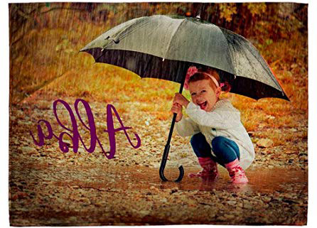Lolapix Manta Suave Personalizada con tu Foto, diseño o Texto, Original y Exclusivo. Tamaño 75x105cm.
