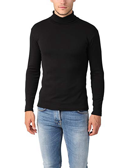 Lower East Camiseta con cuello alto Slim Fit para hombre