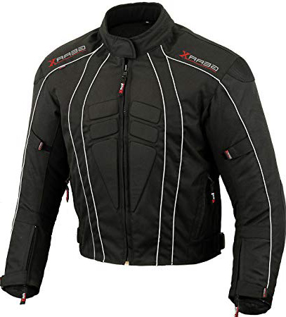Dry-Lite Chaqueta de Moto Impermeable Protección Reflectante, L