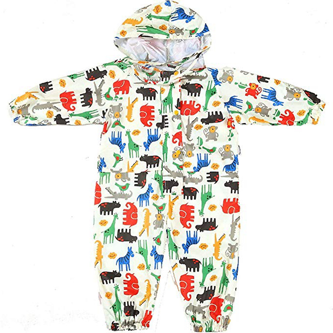 Mono Impermeable Niño - Chaqueta con Capucha Traje de Lluvia Niña Chubasquero Pantalones Poncho de Manga Larga