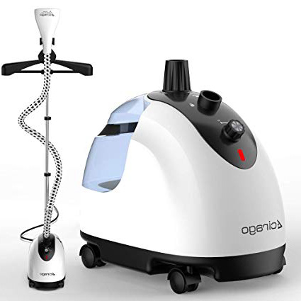 CIRAGO Plancha de Vapor Vertical para Telas y Ropa, 2.2 L (740Z), 80 Minutos de Vapor Continuo, 2 Niveles de Ajuste de Vapor con Accesorio para Diferentes Telas/Percha/Guantes Anti-Quemaduras