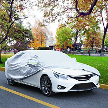 LOETAD Funda de Coche Exterior Cubierta de Coche Impermeable Antipolvo y Rasguño Universal 470 * 180 * 150cm
