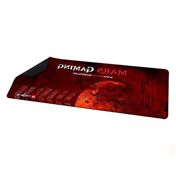 Mars Gaming MMP2 - Alfombrilla de ratón para gaming (alta precisión con cualquier ratón, base de caucho natural, alta comodidad, 88 x 33 cm), color rojo y negro