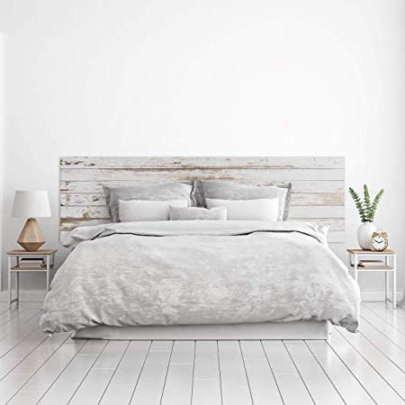 MEGADECOR Cabecero Cama PVC Decorativo Económico Textura Madera Vieja Varias Medidas (150cm x 60cm)
