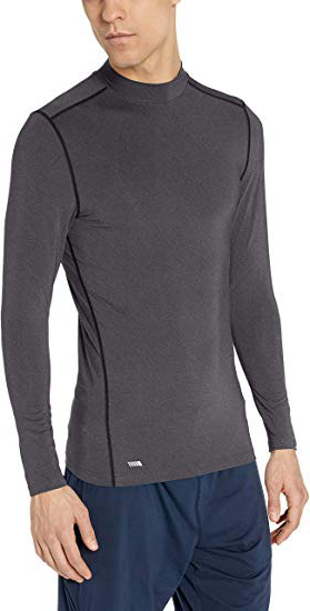 Amazon Essentials - Camiseta de manga larga, cuello de tortuga y tecnología de control para hombre