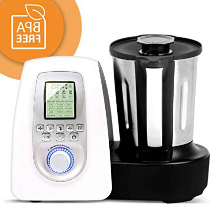 Gridinlux - Robot de cocina Multifunciones. 10 Velocidades. Jarra de acero inoxidable anti-huellas. 19 Programas. Sistema de seguridad MaxControl. Chef Memory