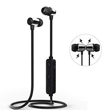 Auriculares Inalámbricos Bluetooth Auriculares Tirilla Magnéticos Impermeables Auriculares Intrauditivos Deportivos Estéreo