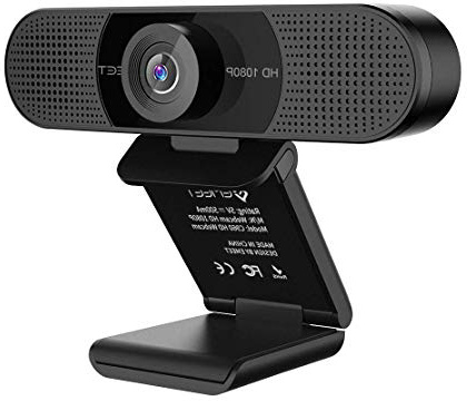 EMEET Cámara Web HD C960 - Conferencia, vídeo Full HD, 1080P, Webcam para Llamadas, función de Enfoque Fijo, micrófono Doble, Plug & Play, Windows 7, 8, 10 y Mac OS X, Youtube, Skype C960 C960