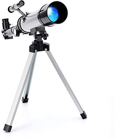 Telescopio Refractor Astronómico Zoom HD para Observación Al Aire Libre Monocular Espacio Telescopio con Trípode para niños, Principiante -Ranipobo