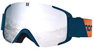 SALOMON Xview Gafas de esquí Unisex, Condiciones climáticas Variables, Lente Plateada Multicapa con Efecto Espejo (Intercambiable), Sistema Airflow, Adulto