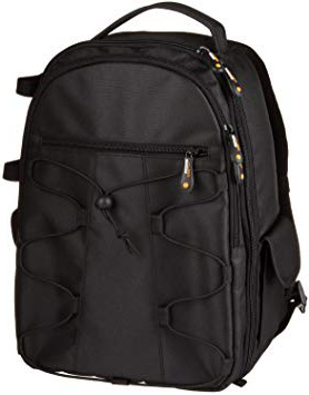 AmazonBasics - Mochila para cámara réflex y Accesorios, Color Negro