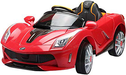 Coche Electrico de Bateria 12V para Niños Infantil Deportivo 130x71x52cm 3-8 Años Musica MP3 (Rojo)