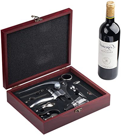 







Cooko Abridor de Vino,Abrebotellas Sacacorchos,Set de Accesorios,9 Piezas






