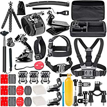 Neewer 50-en-1 Accesorios de Cámara de Acción Kit para GoPro 8 GoPro Hero 7 6 5 4 Hero Session 5 Apeman DJI OSMO Action SJ6000 DBPOWER AKASO VicTsing Rollei Lightdow Campar