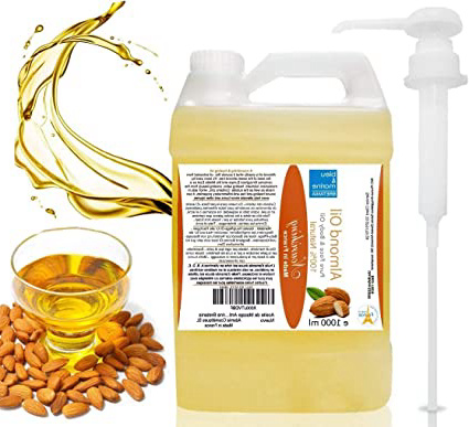 Aceite de Masaje Antiedad Nutritivo Reparador de Almendras Dulces Prensado en Frío - 100% Puro - bleumarine Bretania 1000 ml