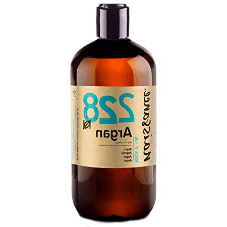 Naissance Aceite Vegetal de Argán de Marruecos n. º 228 – 500ml - Puro, natural, vegano, sin hexano y no OGM - Hidratación natural para el rostro, el cabello, la barba y las cutículas.