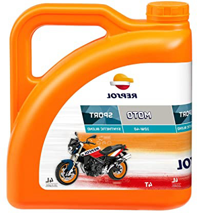Repsol RP180N54 Moto Sport 4T 10W-40 Aceite de Motor, Multicolor, 4 L