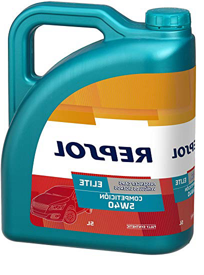 Repsol RP141L55 Elite Competición 5W-40 Aceite de Motor para Coche, Transparente, 5L