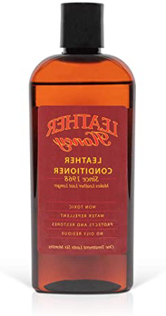 Leather Honey - Acondicionador para cuero, el mejor acondicionador de cuero desde 1968, botella de 0,24 litros. Para uso en ropa de cuero, muebles, interiores de automóviles, zapatos, bolsos y accesorios. Fabricado en los Estados Unidos