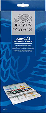 Winsor & Newton Cotman - Set studio de acuarela, 45 medio godets