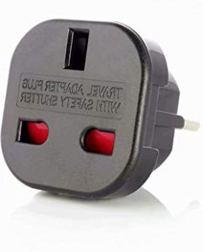 ADAPTADOR CORRIENTE ENCHUFE UK INGLES