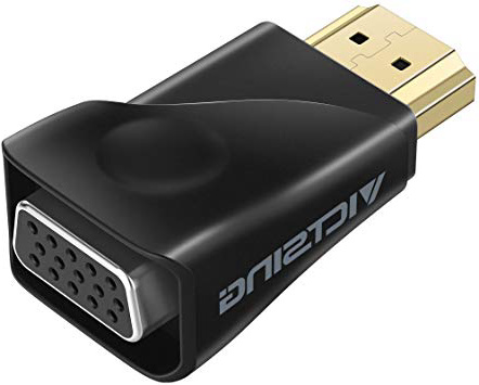 







VicTsing Conversor de HDMI a VGA (1080P), Convertidor de Vídeo para PC, TV, Ordenadores Portátiles, Reproductores de DVD y Otros Dispositivos HDMI. Color Negro






