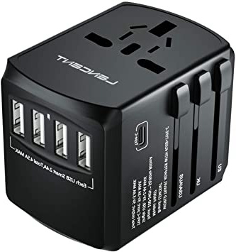 LENCENT Adaptador Enchufe De Viaje